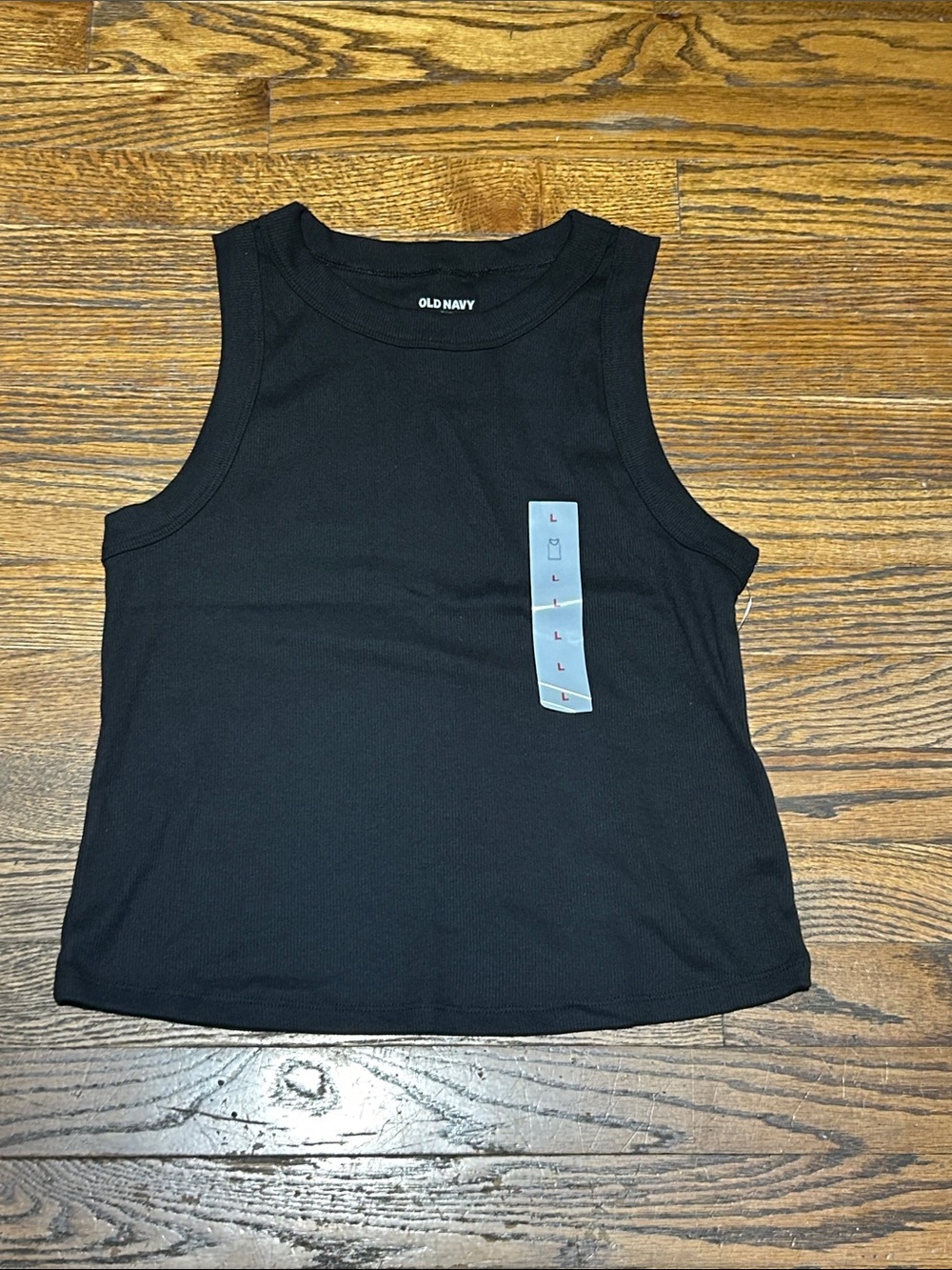 Old Navy Black Ribbed Snug Tank - Picture 2 of 6
